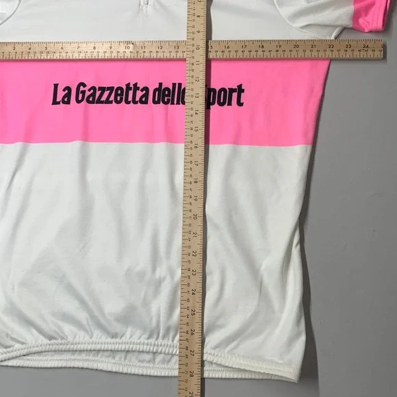 Castelli Sport Italia Men Cycling Jersey XL White Pink La Gazzetta Dello Sport - Picture 7 of 10